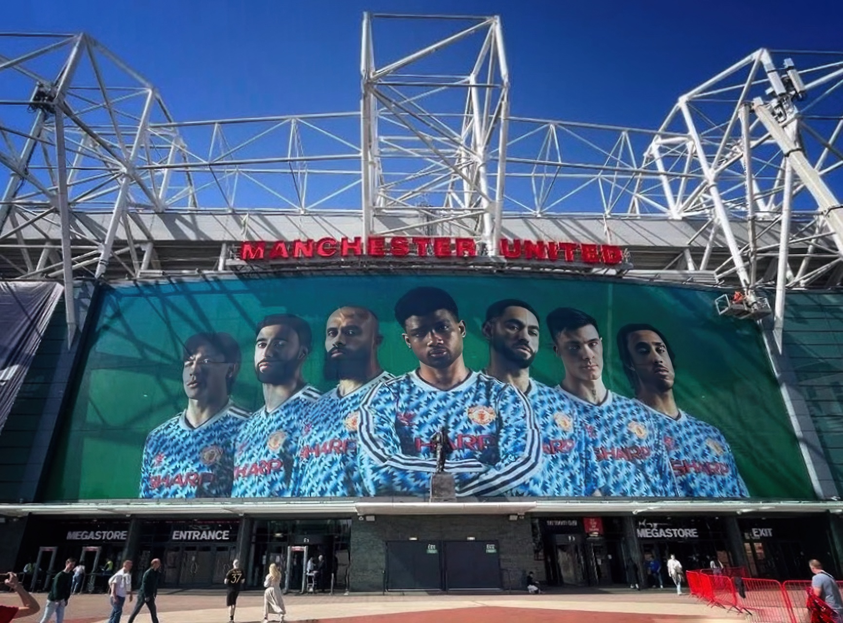 Adidas x Manchester Utd.  - Old Trafford signage artwork