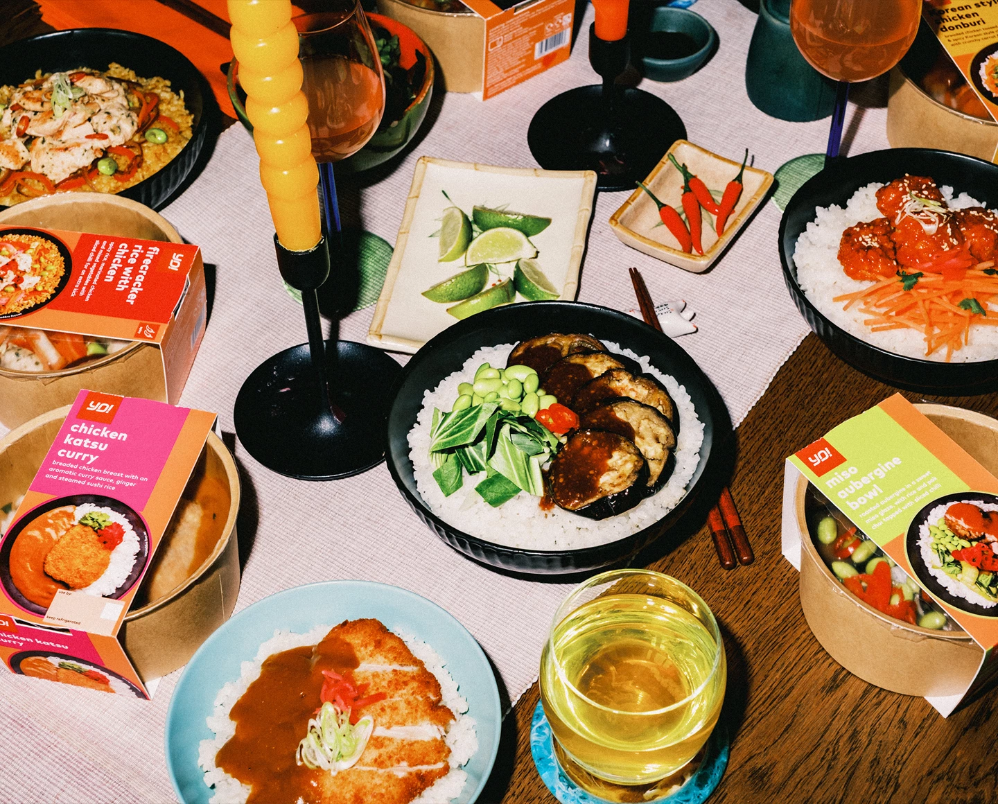 YO! campaign photography  - food spread